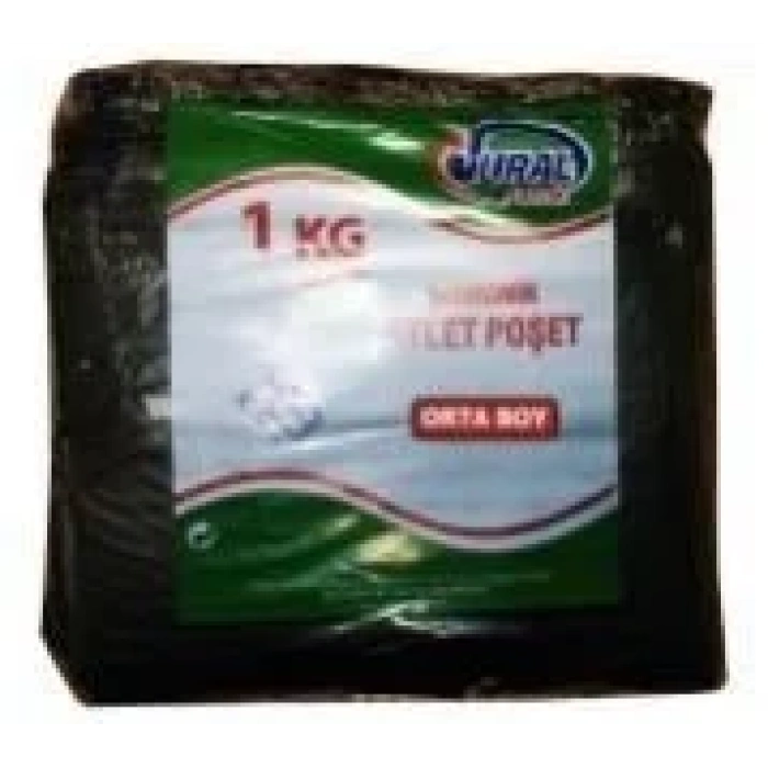 Atlet Poşet Siyah Orta Boy ( 10 Kg )