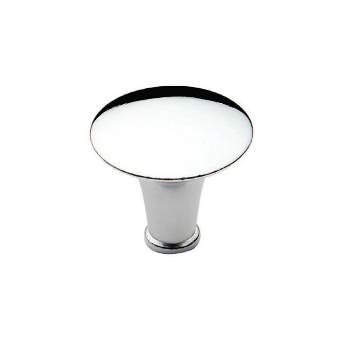 Ayder Düz Düğme Mat Krom