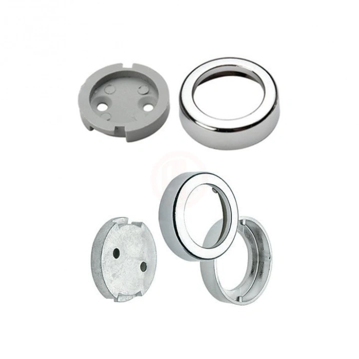 Ayder Metal Kapaklı Flanş Metal Taban Krom