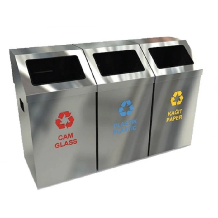 Ayrışım Kovası Krom 3lü Set ( Izgaralı )