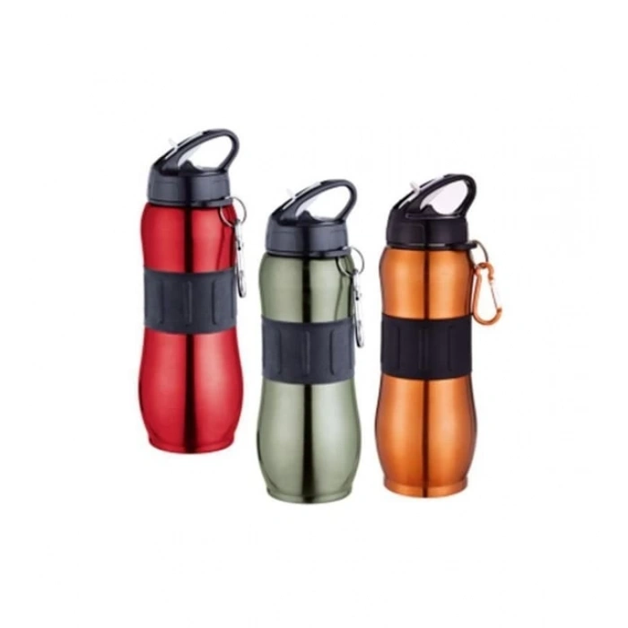 B&amp;D MATARA ÇELİK SİLİKON KEMERLİ 4 RENK 830 ML.( YSY-047)