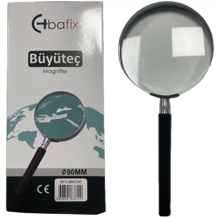 Bafix Büyüteç Cam Metal Çerçeveli 90 MM BFX-BMC90