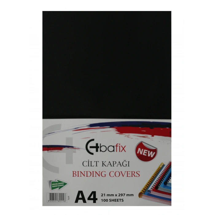 Bafix Cilt Kapağı Plastik Opak A4 160 MIC Siyah
