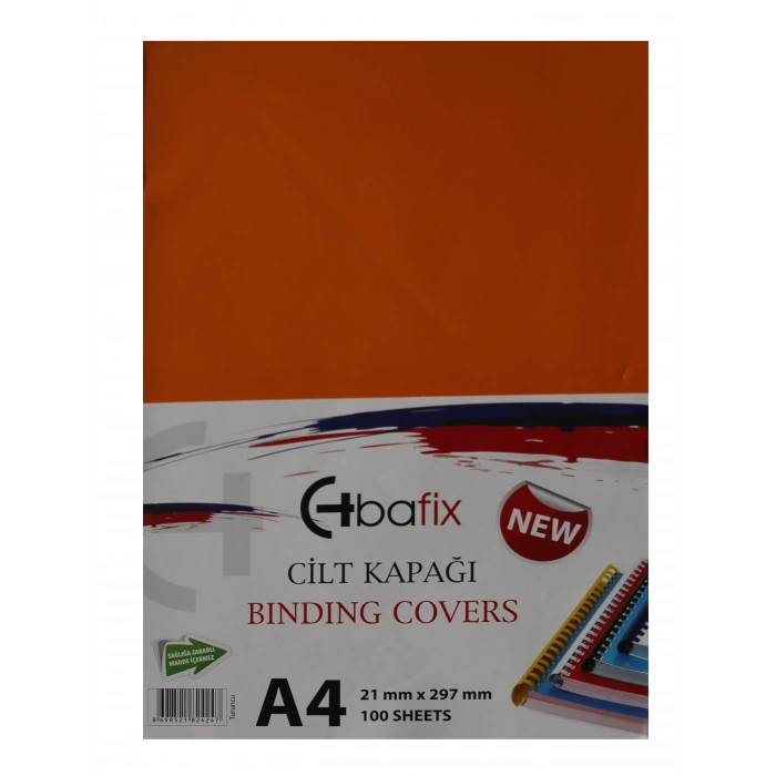 Bafix Cilt Kapağı Plastik Opak A4 160 MIC Turuncu