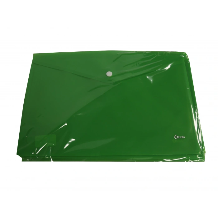 Bafix Çıtçıtlı Zarf Dosya A4 Yeşil BFX-U1120P-YE