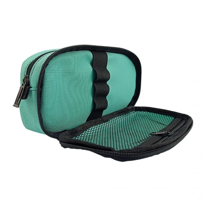 BBack Çift Bölmeli Fonksiyonel Kalem Çantası 22x10,5x6cm - Su Yeşili