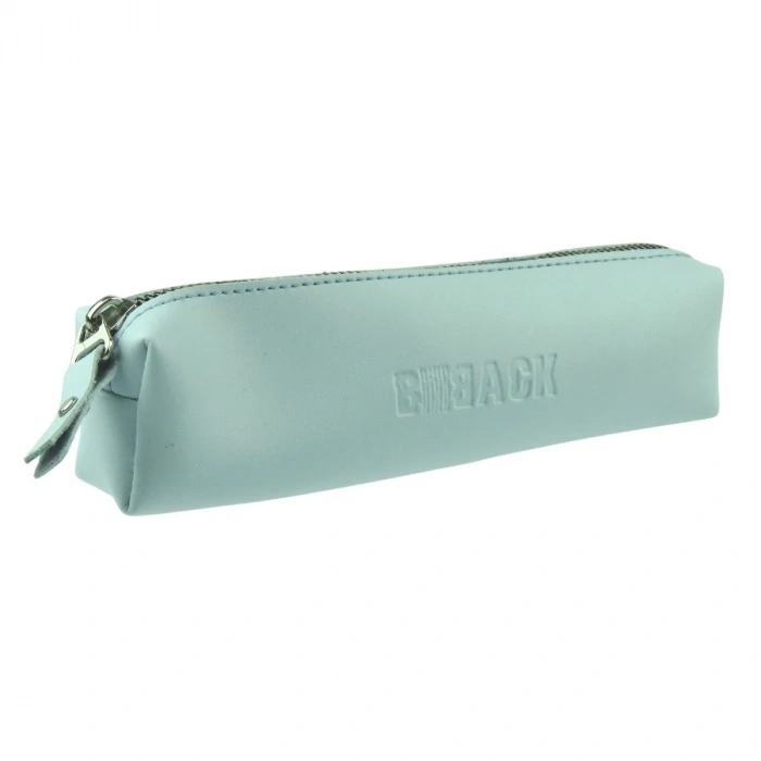 BBack Sanatsal Deri Kalemlik Buz Mavisi
