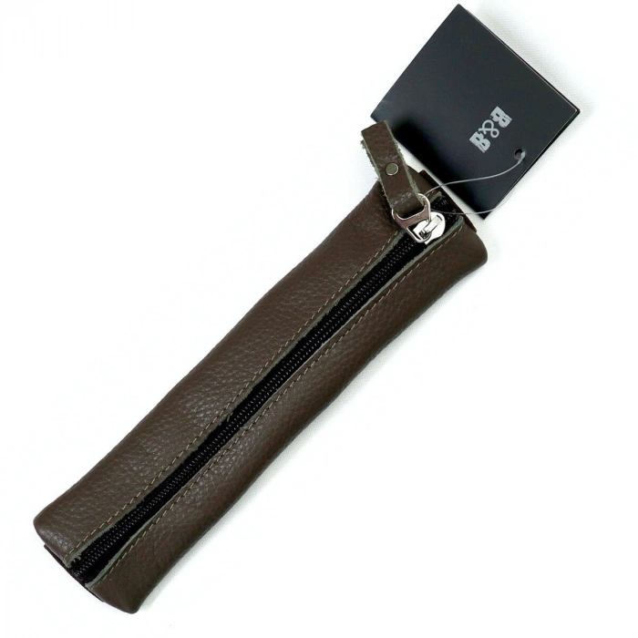 BBack Sanatsal Lastikli Deri Kalemlik 20cm Vizon