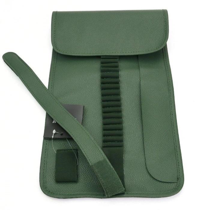 BBack Sanatsal Rulo Kalemlik Deri 36lı Haki Yeşil