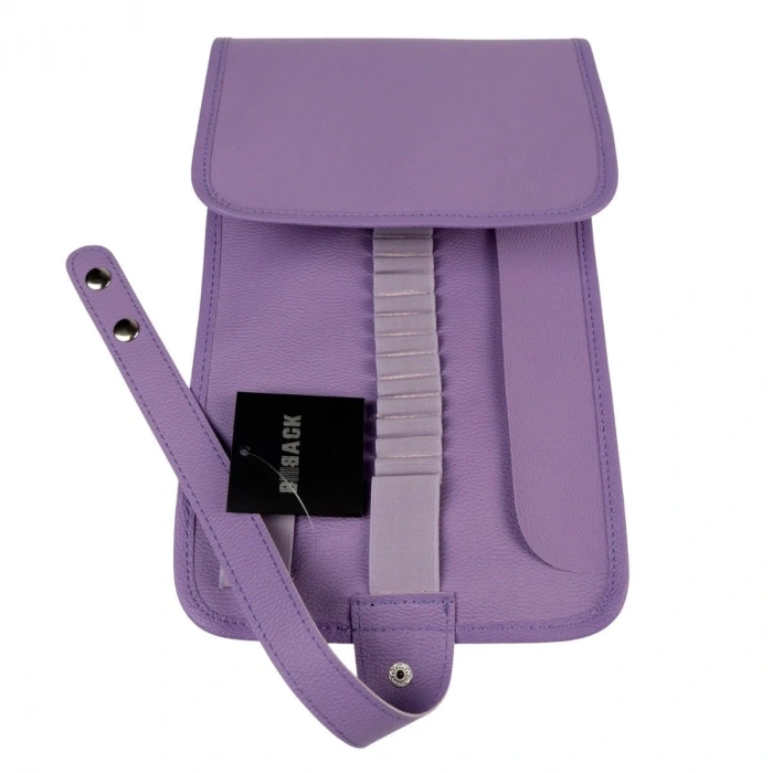 BBack Sanatsal Rulo Kalemlik Deri 36lı Lila