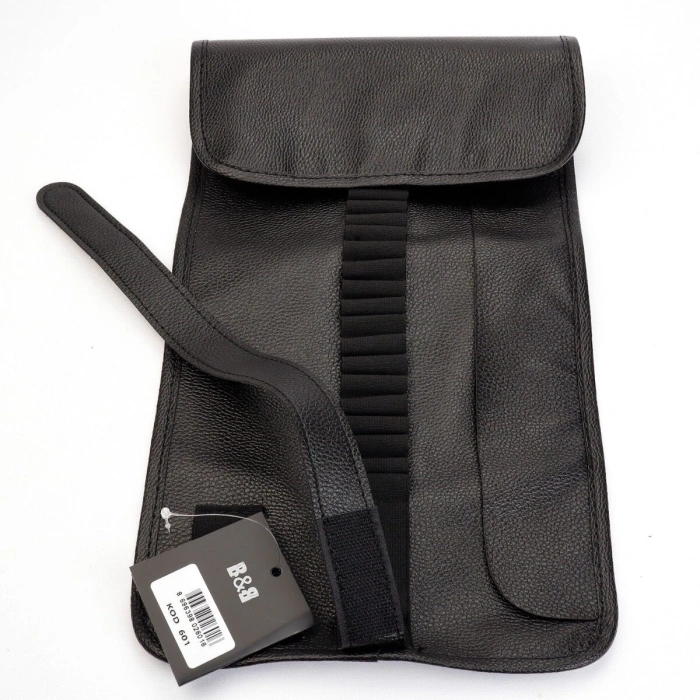 BBack Sanatsal Rulo Kalemlik Deri 36lı Siyah