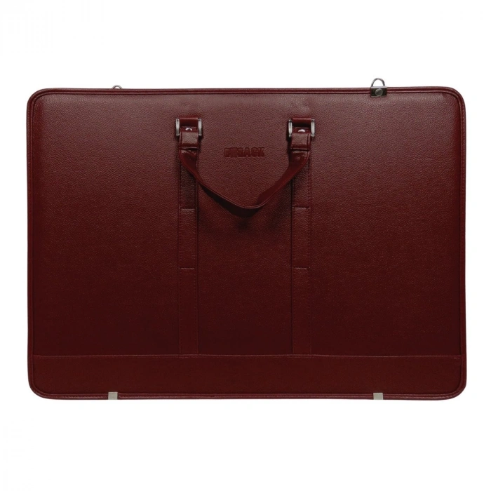 BBack Suni Deri Proje Çantası 40x55cm Bordo
