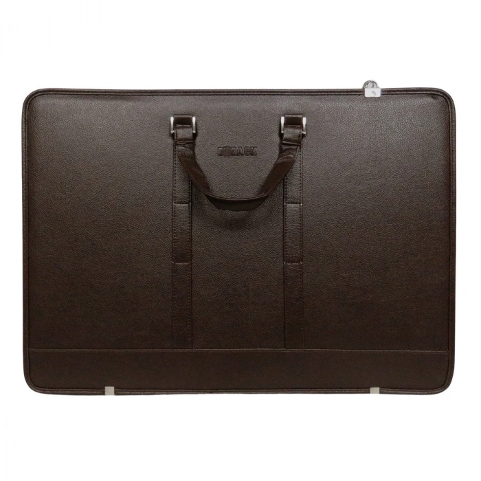 BBack Suni Deri Proje Çantası 40x55cm Kahverengi