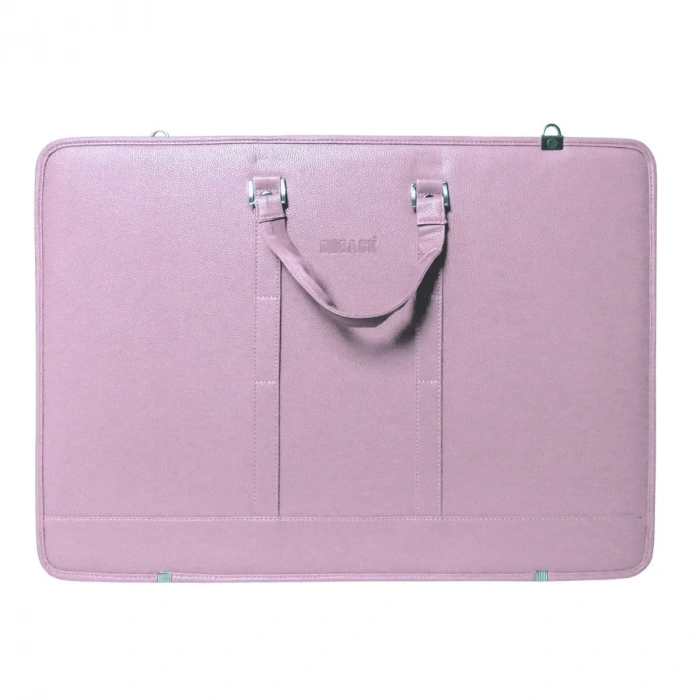 BBack Suni Deri Proje Çantası 40x55cm Lila