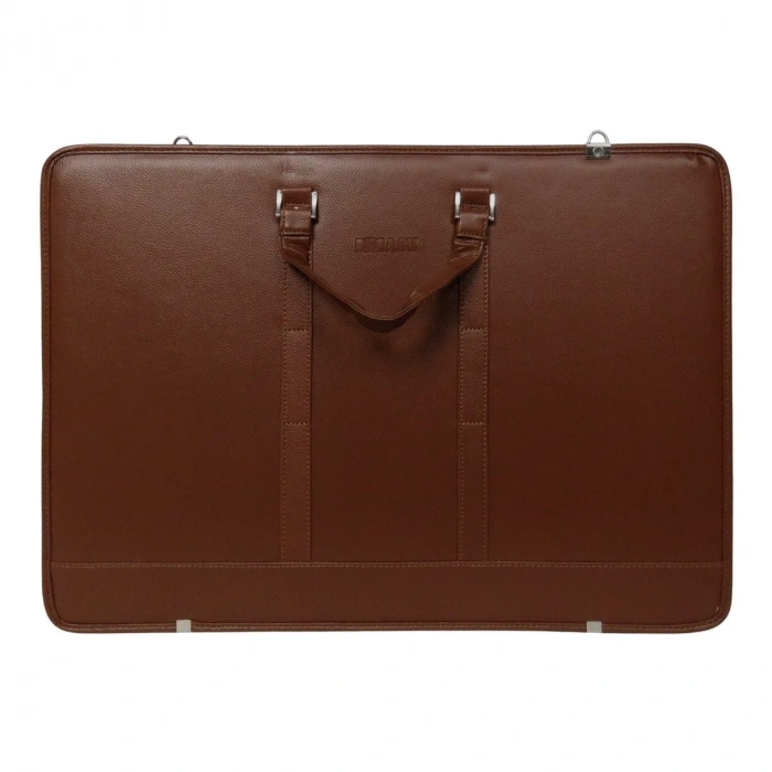 BBack Suni Deri Proje Çantası 40x55cm Taba