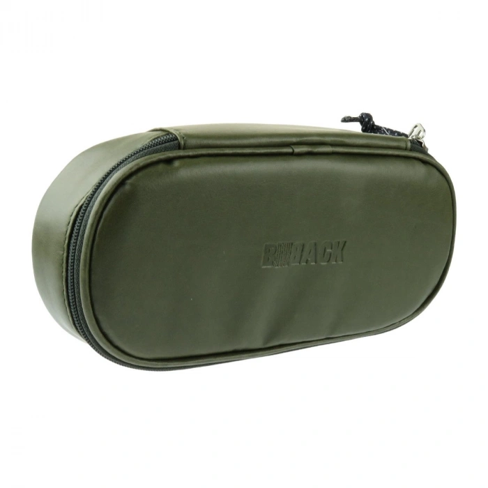 BBack Tek Bölmeli Fonksiyonel Kalem Çantası Deri Haki