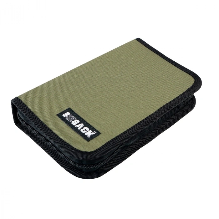 Bback Tek Katlı Çift Kanatlı Kalem Çantası Haki