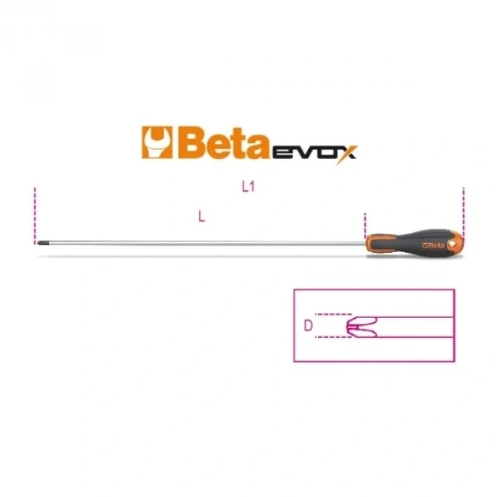 Beta Uzun Yıldız Tornavida 1202EL 4,5X300