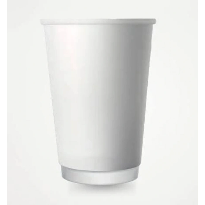 BEYAZ DOUBLE WALL 16 OZ ( 500 ML ) KARTON BARDAK ARNES 500 ADET