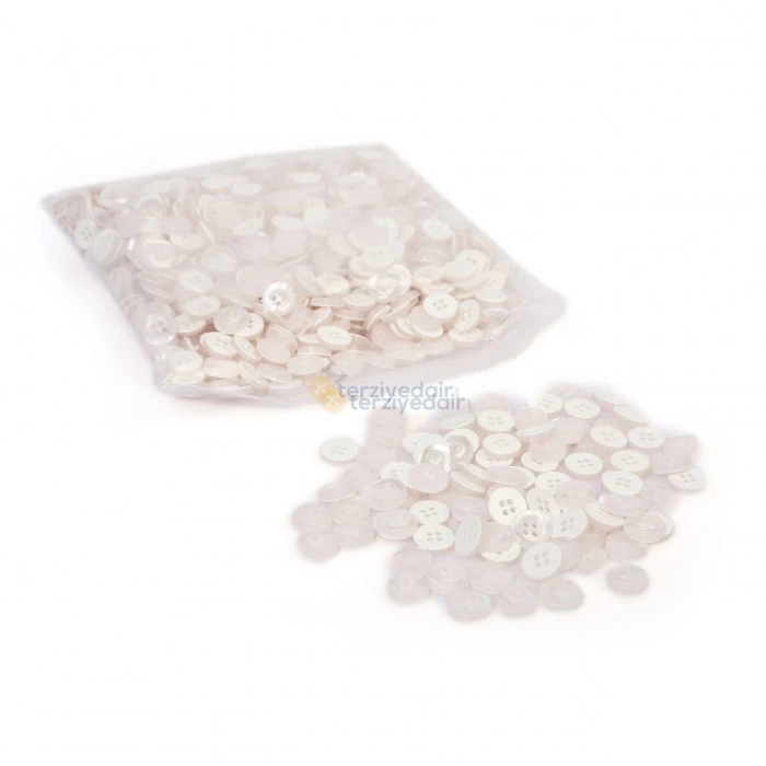 Beyaz Gömlek Düğmesi 1000 Adet