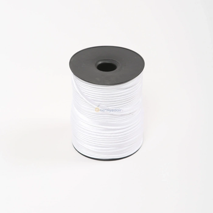 Beyaz Saten Ara Biye 100 Metre