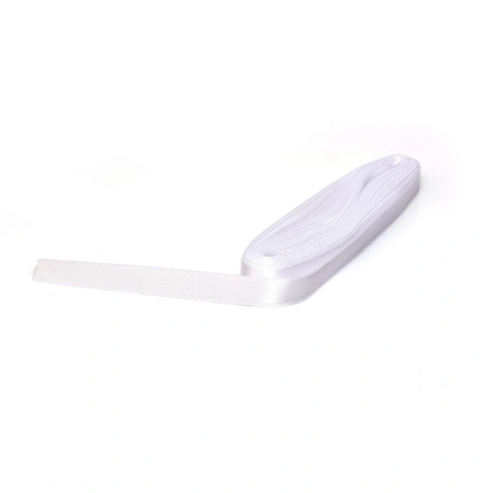 Beyaz Saten Kurdele 1 Cm