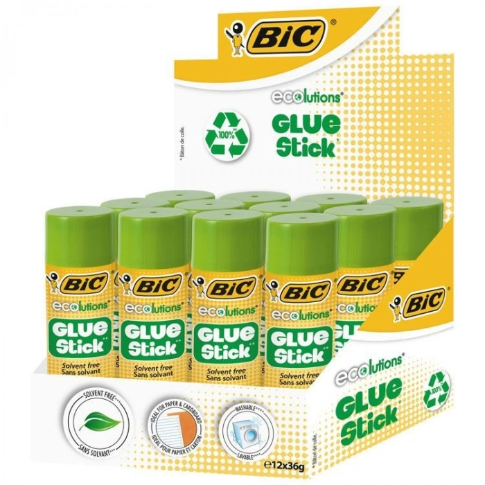 Bic Eco Solventsiz Stick Yapıştırıcı 36 gr. 12li Kutu