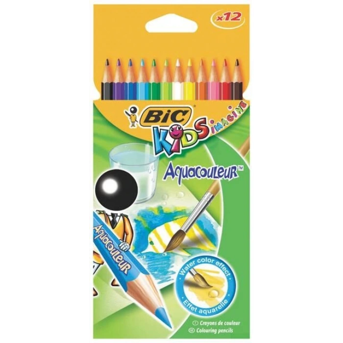 Bic Kids Aquacouleur Kuru Sulu Boya Kalemi 12 Renk
