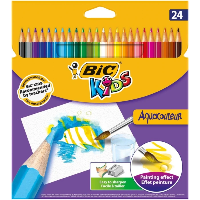 Bic Kids Aquacouleur Kuru Sulu Boya Kalemi 24 Renk