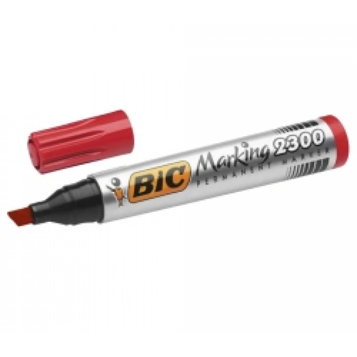 Bic Permanent Markör Kesik Uç Kırmızı 2300