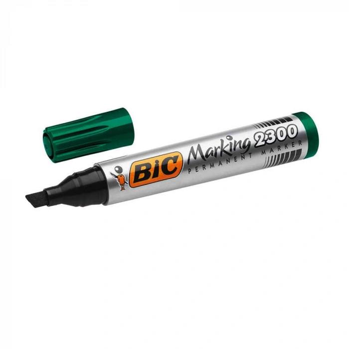 Bic Permanent Markör Kesik Uç Yeşil 2300
