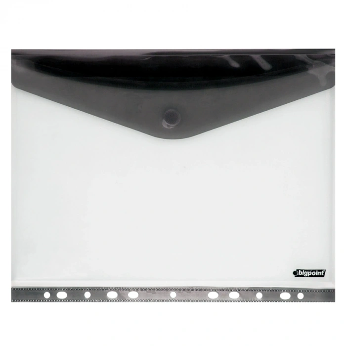 Bigpoint 11 Delikli Yan Cırtlı Dosya A4 Dumanlı