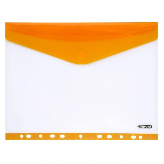 Bigpoint 11 Delikli Yan Cırtlı Dosya A4 Turuncu