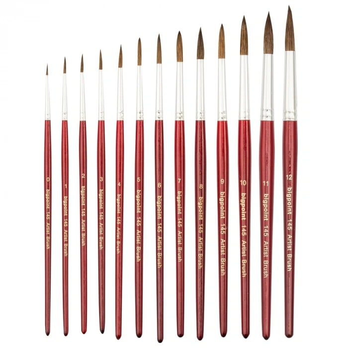 Bigpoint 145 Serisi Midilli Kılı Yuvarlak Fırça No: 3