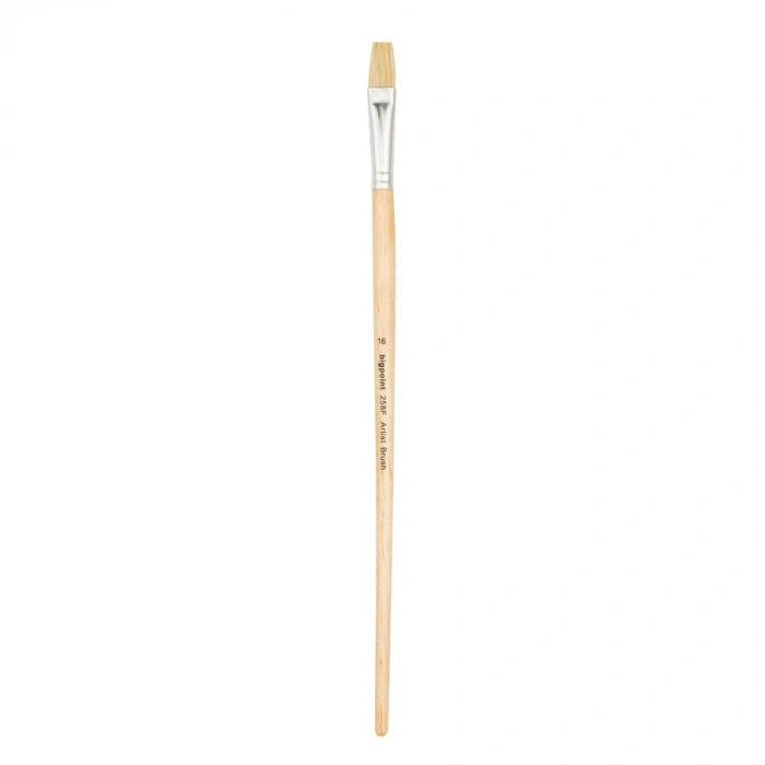 Bigpoint 258F Serisi Doğal Kıl Düz Kesik Fırça No: 16