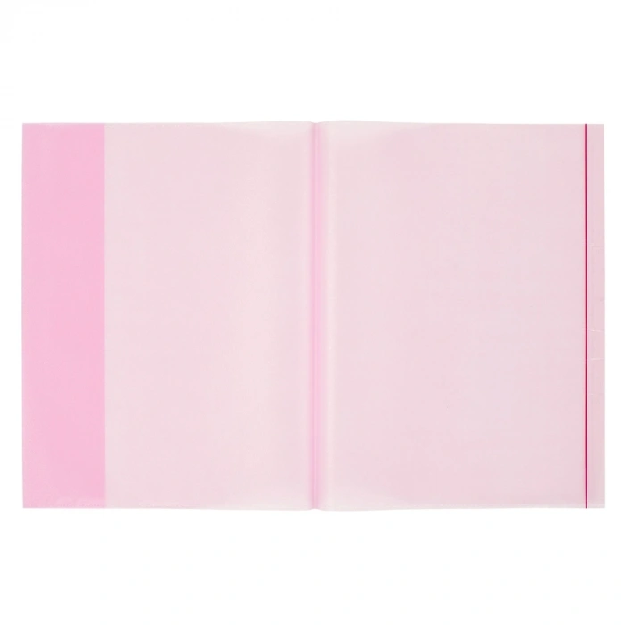 Bigpoint A4 Hazır Defter Kabı 5li Paket Şeffaf Kırmızı