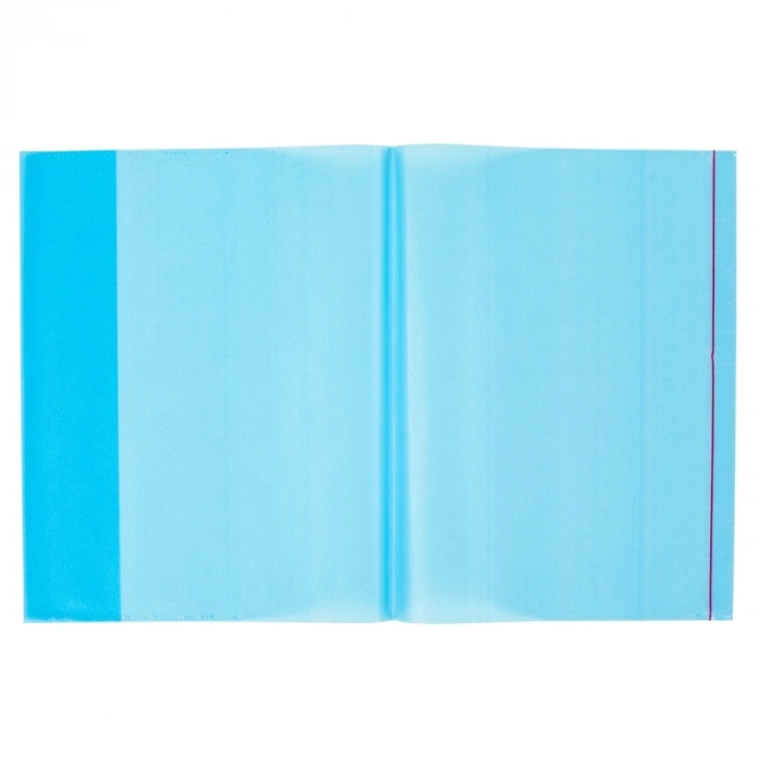 Bigpoint A4 Hazır Defter Kabı 5li Paket Şeffaf Mavi