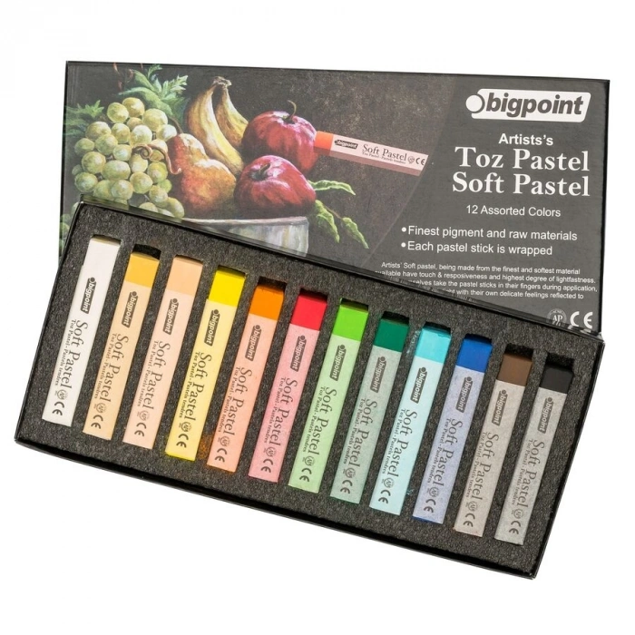 Bigpoint Artistss Toz (Soft) Pastel Boya Seti 12 Renk