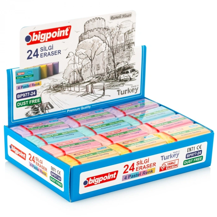 Bigpoint Dust-Free Pastel Renkli Silgi
