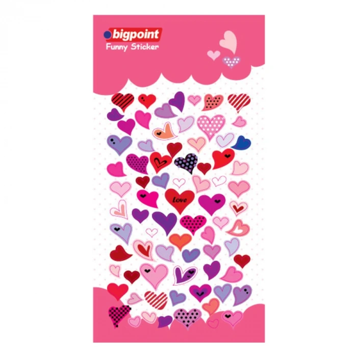 Bigpoint Eğik Desenli Kalpler