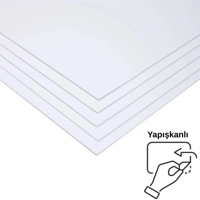 Bigpoint Fotoblok (Straforlu Maket Kartonu) Beyaz 2mm 50x70cm 5li Yapışkanlı