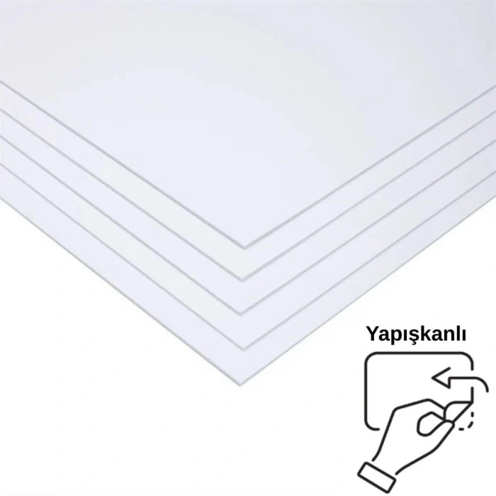 Bigpoint Fotoblok (Straforlu Maket Kartonu) Beyaz 5mm 50x70cm 5li Yapışkanlı