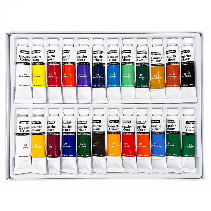 Bigpoint Guaj Boya Seti 12ml Tüp x 24 Renk