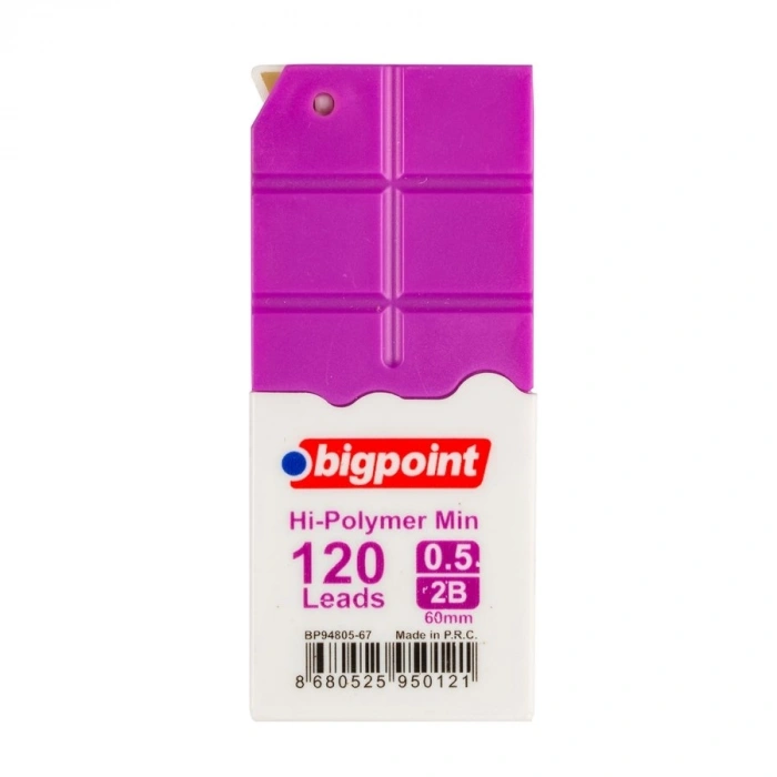 Bigpoint Kalem Ucu 0.5mm 2b 120li Tüp Mor