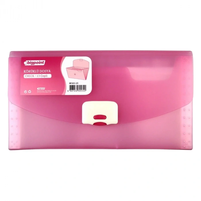 Bigpoint Körüklü Dosya 13 Cepli A5 Kırmızı