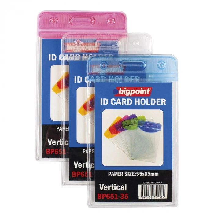 Bigpoint Korumalı Kart Poşeti Dikey Mavi 55x85mm