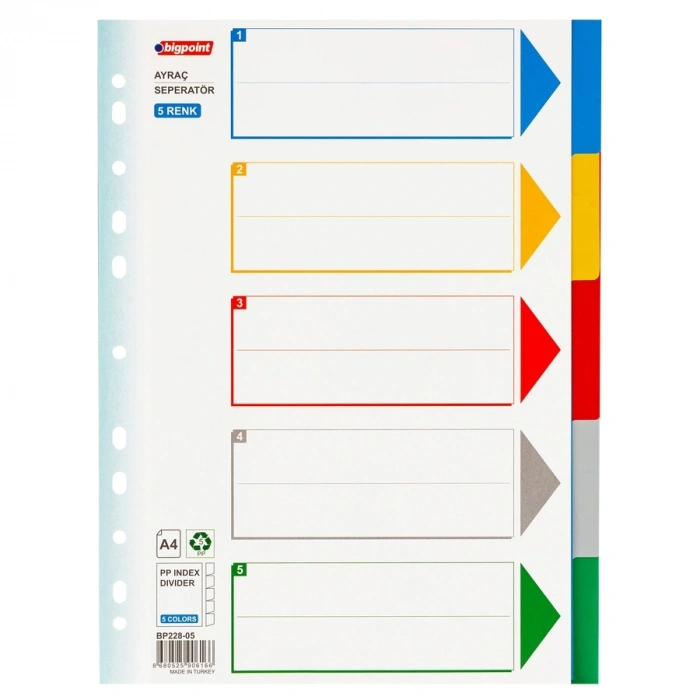 Bigpoint PP Seperatör 5 Renkli