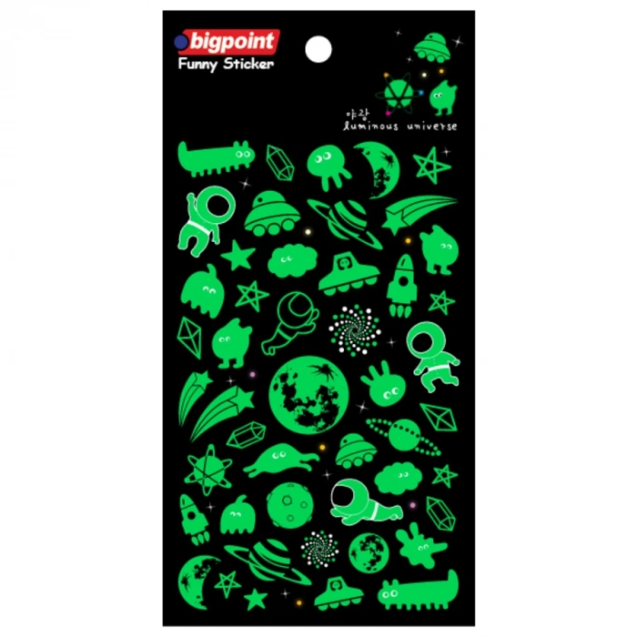 Bigpoint Sticker Fosforlu Evren