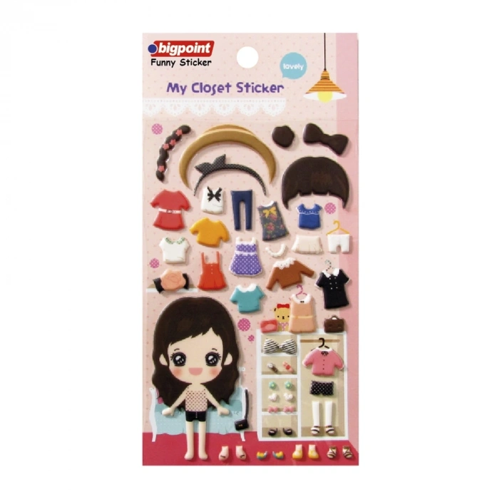 Bigpoint Sticker Kıyafet Giydir Lovely