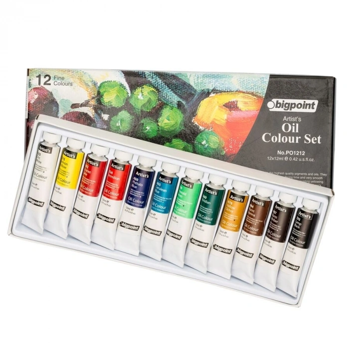 Bigpoint Yağlı Boya Seti 12 Renk x 12 ml.